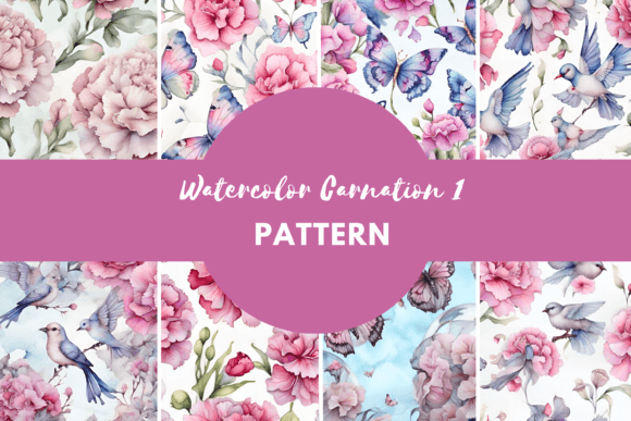 Carnation Seamless Pattern: A Versatile Design Asset for Creative and Commercial Projects