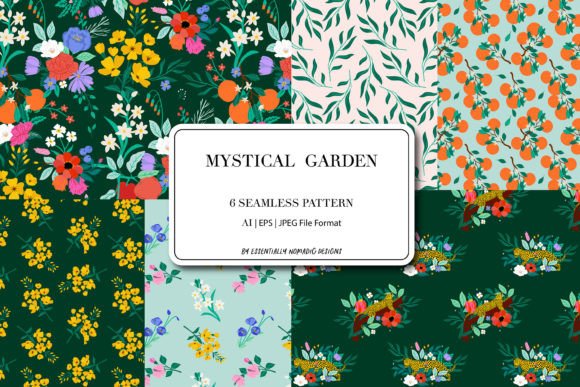 Dark Floral Garden Digital Paper: A Journey Through Nature’s Mystical Harmony