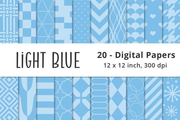 Light Blue Digital Paper Background: A Versatile Design Tool for Creatives