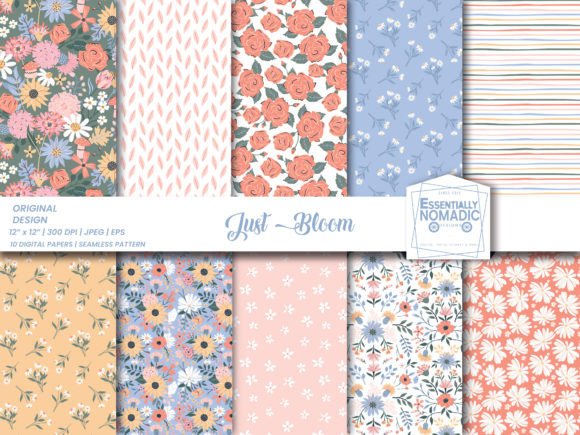 Pastel Floral Spring Seamless Pattern: A Versatile Design for Creative Projects